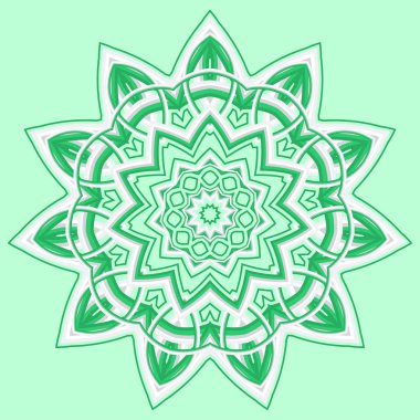 Renkli Mandala. Etnik kabile süsler