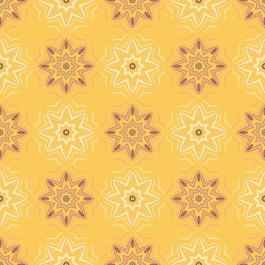 Arabesk dekor. Dikişsiz desen vektör