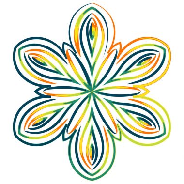 Renkli Mandala. Etnik kabile süsler