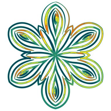 Renkli Mandala. Etnik kabile süsler