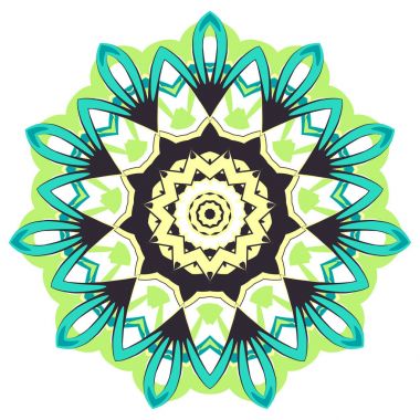 Renkli Mandala. Etnik kabile süsler