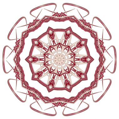 Renkli Mandala. Etnik kabile süsler