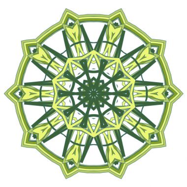 Renkli Mandala. Etnik kabile süsler