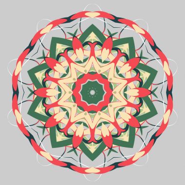 Renkli Mandala. Etnik kabile süsler