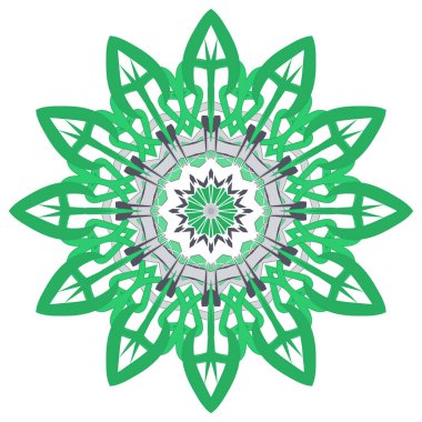 Renkli Mandala. Etnik kabile süsler