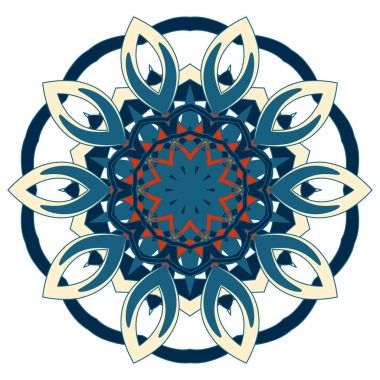 Renkli Mandala. Etnik kabile süsler