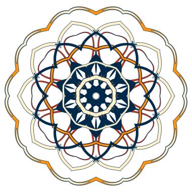 Renkli Mandala. Etnik kabile süsler