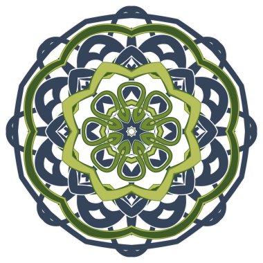 Renkli Mandala. Etnik kabile süsler