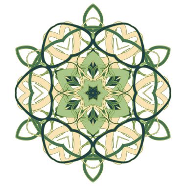 Renkli Mandala. Etnik kabile süsler