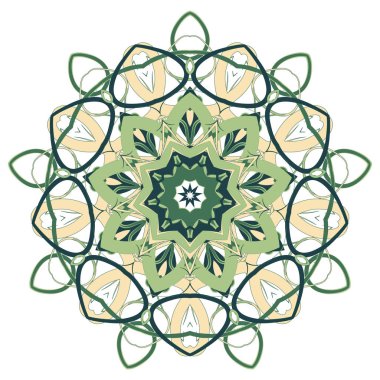 Renkli Mandala. Etnik kabile süsler