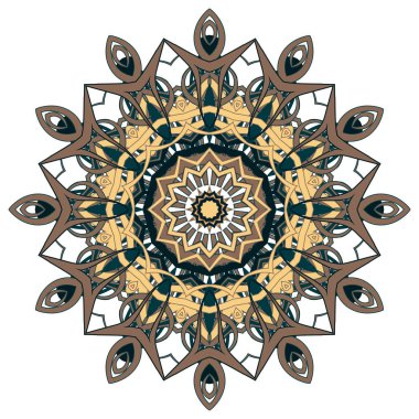 Renkli Mandala. Etnik kabile süsler