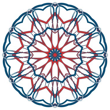 Renkli Mandala. Etnik kabile süsler