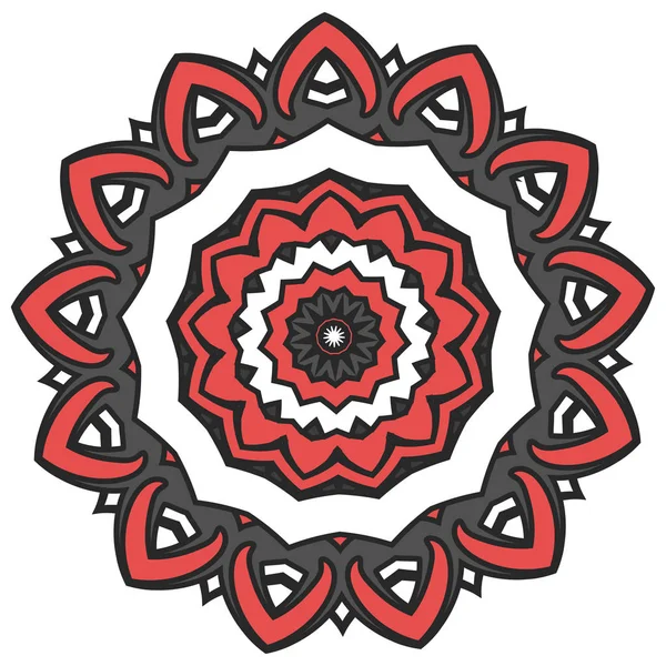 Mandala coloré. Ornements tribaux ethniques — Image vectorielle