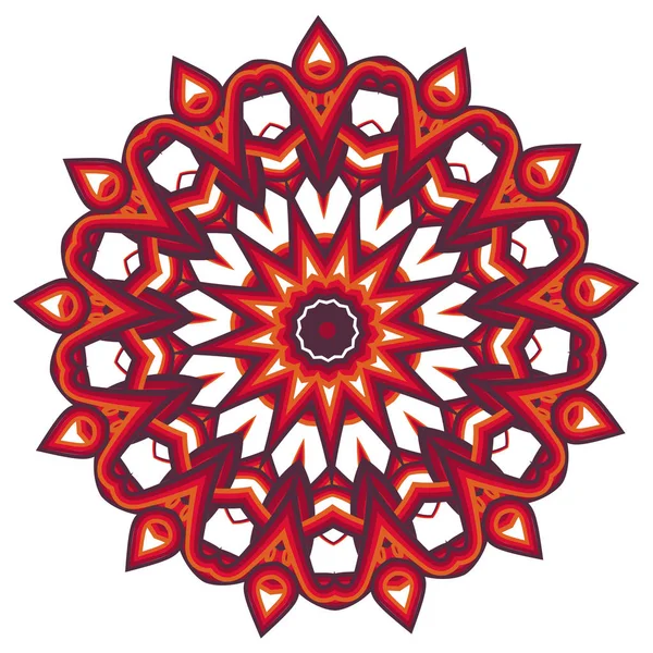 Mandala colorido. Adornos tribales étnicos — Vector de stock