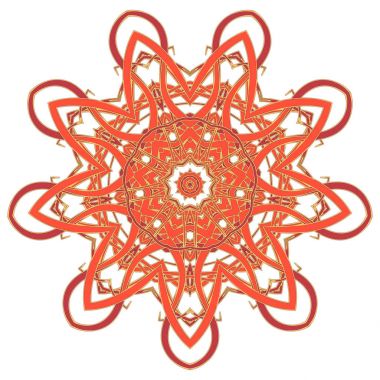 Aribic renkli Mandala. Etnik kabile süsler