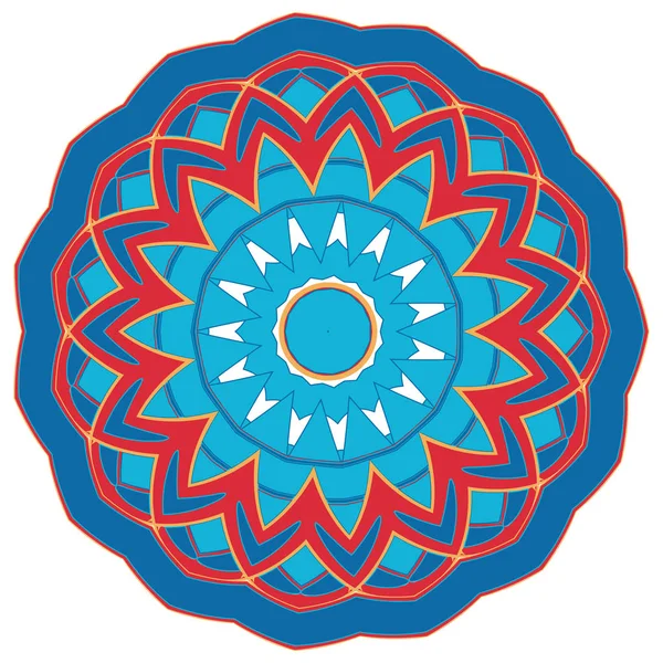Mandala colorido árbico. Adornos tribales étnicos — Archivo Imágenes Vectoriales