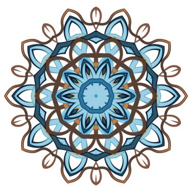 Aribic renkli Mandala. Etnik kabile süsler