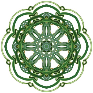 Aribic renkli Mandala. Etnik kabile süsler