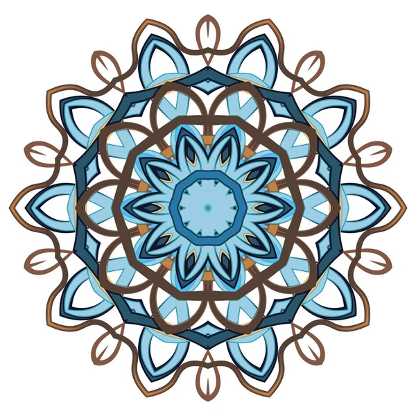 Aribic színes Mandala. Etnikai törzsi díszítés — Stock Vector