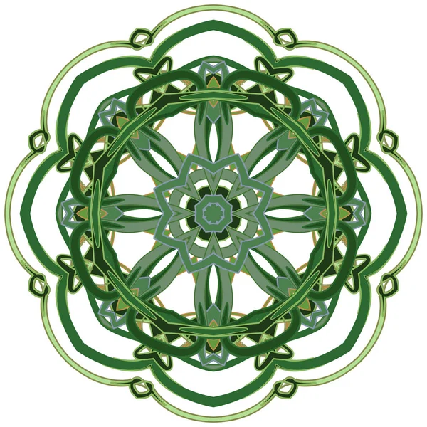 Mandala coloré aribique. Ornements tribaux ethniques — Image vectorielle