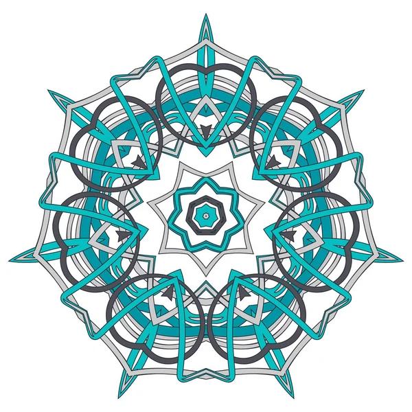 Aribic színes Mandala. Etnikai törzsi díszítés — Stock Vector