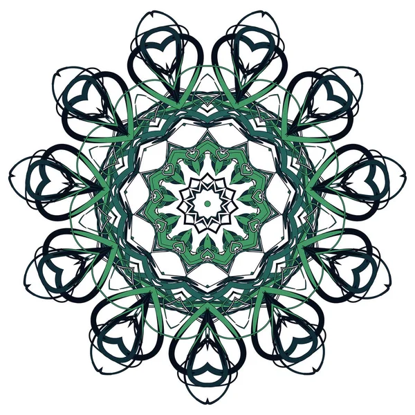 Mandala coloré arabe. Ornements tribaux ethniques — Image vectorielle