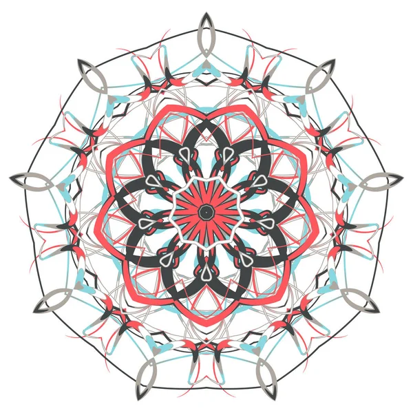 Arapça renkli Mandala. Etnik kabile süsler