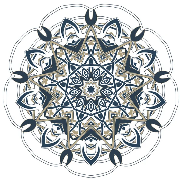 Arab színes Mandala. Etnikai törzsi díszítés — Stock Vector