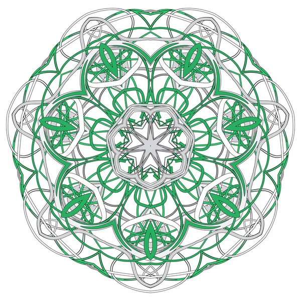 Mandala coloré arabe. Ornements tribaux ethniques — Image vectorielle