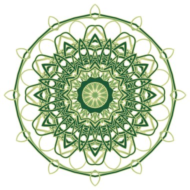 Arapça renkli Mandala. Etnik kabile süsler