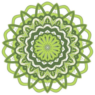 Arapça renkli Mandala. Etnik kabile süsler