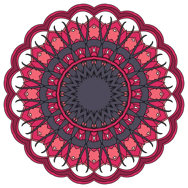 Mandala coloré arabe. Ornements tribaux ethniques — Image vectorielle