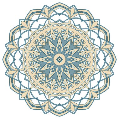 Arapça renkli Mandala. Etnik kabile süsler