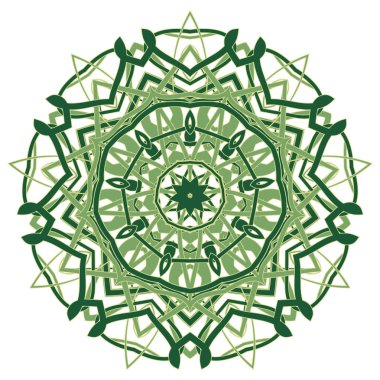 Arapça renkli Mandala. Etnik kabile süsler