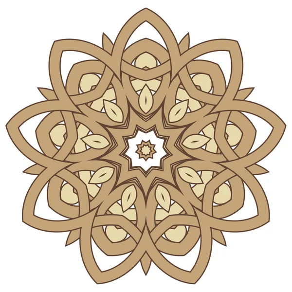 Arab színes Mandala. Etnikai törzsi díszítés — Stock Vector