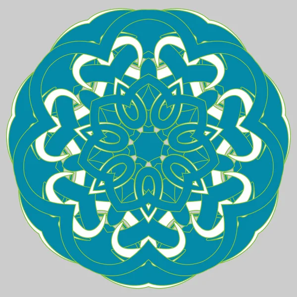 Mandala árabe colorido. Adornos tribales étnicos — Archivo Imágenes Vectoriales