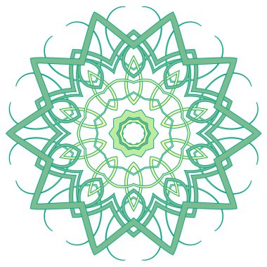 Arapça renkli Mandala. Etnik kabile süsler