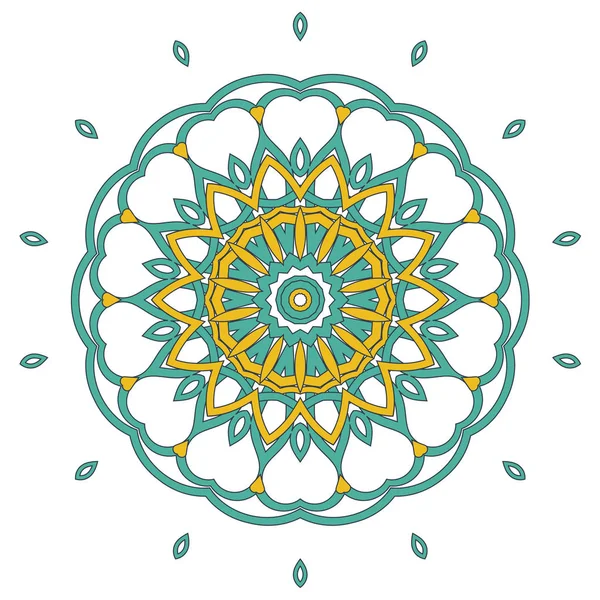 Mandala árabe colorido. Adornos tribales étnicos — Archivo Imágenes Vectoriales