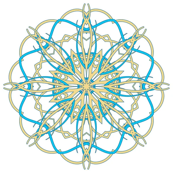 Mandala coloré arabe. Ornements tribaux ethniques — Image vectorielle