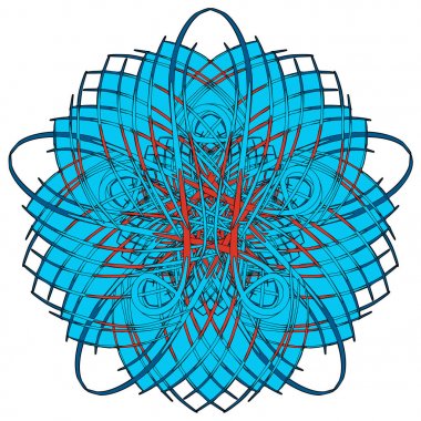 Arapça renkli Mandala. Etnik kabile süsler