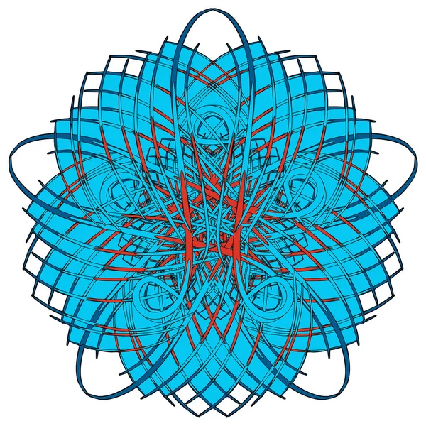 Mandala coloré arabe. Ornements tribaux ethniques — Image vectorielle