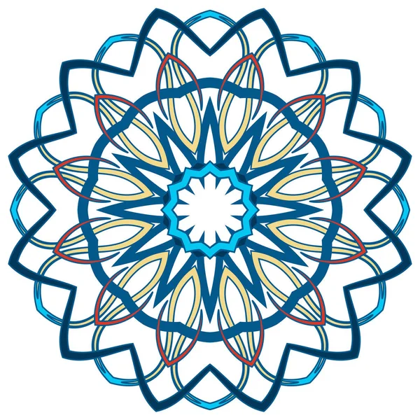 Arabische kleurrijke Mandala. Etnische tribal ornamenten — Stockvector