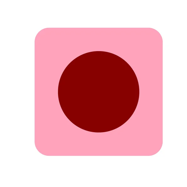 Web site rec simgesi. Düz stil. Vektör çizim. Pembe ve kırmızı simge