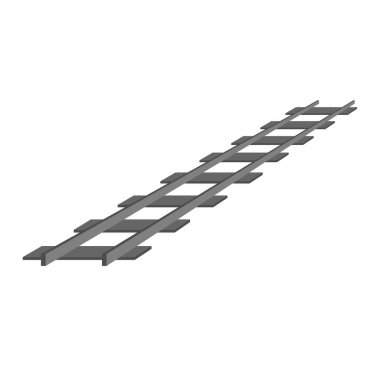 Demiryolu simge vektör işaret üstünde saydam