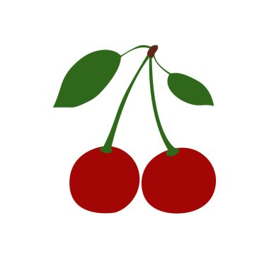 kiraz vektör çizim.