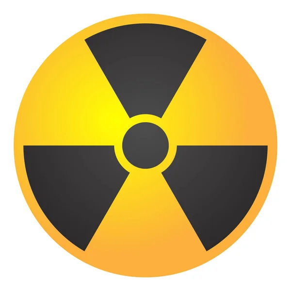 Illustration vectorielle signe toxique, symbole. Avertissement zone radioactive triangle icône isolé sur fond blanc Radioactivité Zone de rayonnement dangereux symbole jaune noir. Chimie avion empoisonné marque 3d . — Image vectorielle