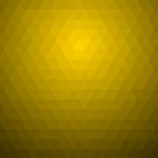 Gelbe Sonne abstrakte geometrische zerknautschte dreieckige Low-Poly-Stil Vektor Illustration grafischer Hintergrund. dunkel schwarz und gelb sonnige Farben Details Web-Vorlage. — Stockvektor