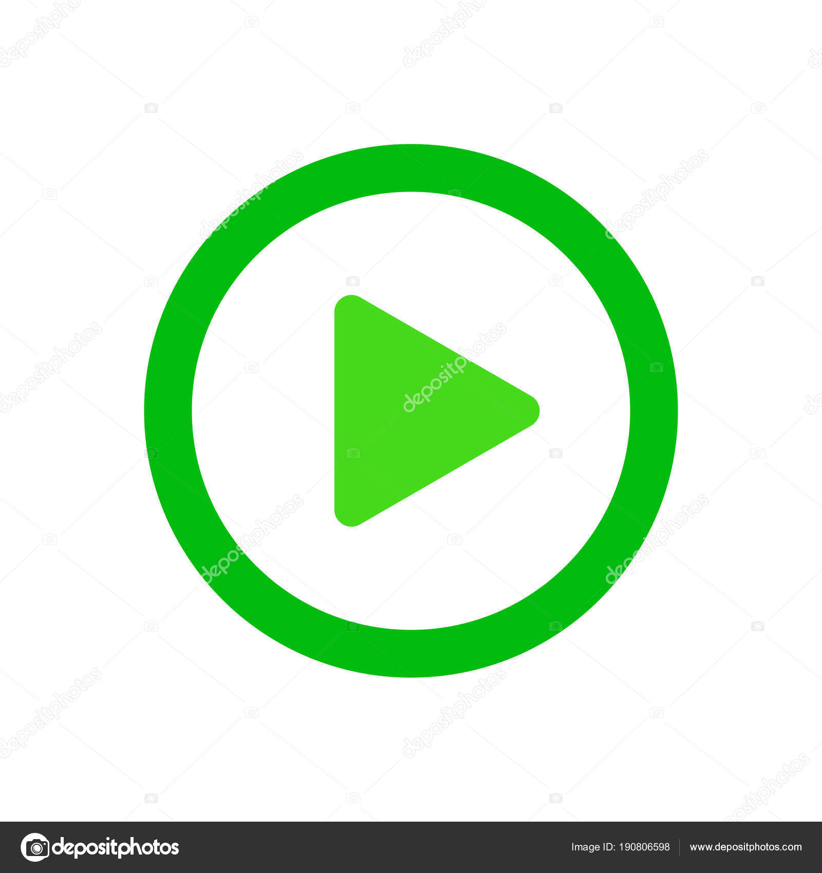 Jogue Icon ilustração. Vector. Ícone verde sobre fundo transparente Vetor  de stock de ©pixelae 190806598, image size:1600x1700