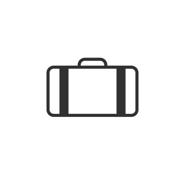 Bavul izole simgesi beyaz arka plan