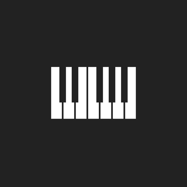 Piyano Klavye simgesini logosunu görmeniz gerekir. Müzik tasarım şablonu — Stok Vektör
